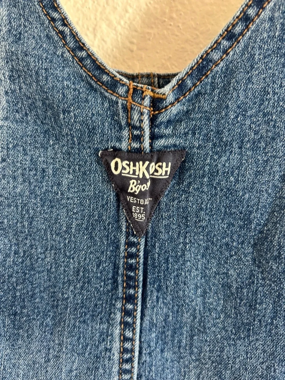 Oshkosh Vestbak Denim Snap Overalls Baby Size 24 Mon